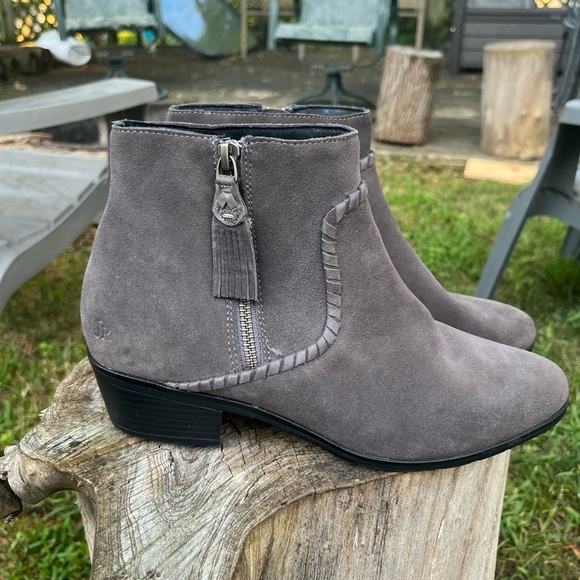 Jack Rogers Dylan Suede Booties Gray Size 8.5 - Picture 3 of 11